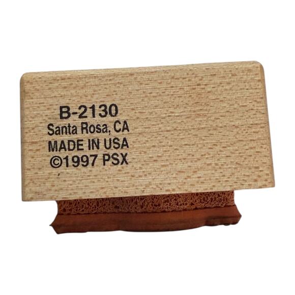 PSX Vintage 1997 Halloween Ghost B-2130 Rubber Stamp - Picture 3 of 3